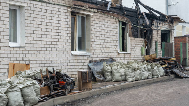 Professional Fire Damage Removal technician working in Kingsville, TX